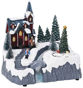 Karácsonyi Falu Sokszínű 20.5 x 17 x 21 cm Műanyag