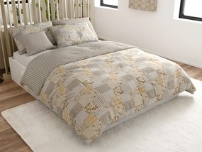 Renforcé pamut ágynemű PATCHWORK bézs Ágyneműhuzat mérete: 70 x 90 cm | 140 x 200 cm