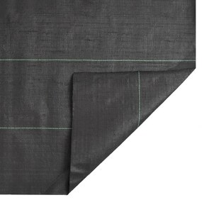 fekete PP talajtakaró membrán 0,5x25 m