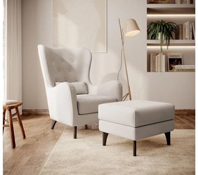 Fotel Calimero I  (krém + wenge). 1099350