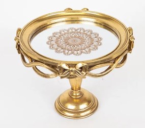 Dekoratív tálca átm. 25,5 cm arany