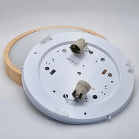 Mennyezeti lámpa NATURAL SLIM 2xE27/60W/230V ø 37 cm fenyő