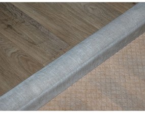 Világosszürke kárpitozott franciaágy tárolóhellyel, ágyráccsal 180x200 cm Jade – Bobochic Paris