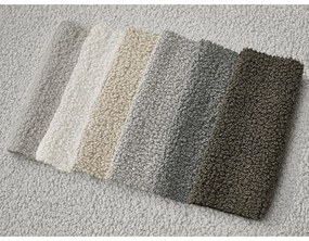 Világosszürke buklé sarokkanapé (bal oldali-heverő résszel) Leonore – Bobochic Paris