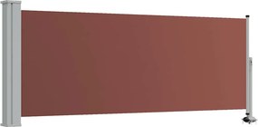 vidaXL barna behúzható oldalsó teraszi napellenző 100 x 300 cm