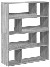 szürke sonoma színű szerelt fa térelválasztó 100x33x125,5 cm