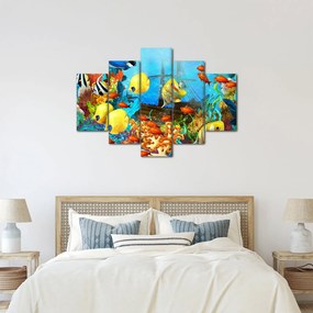 Kép - színes korallzátony (150x105 cm)