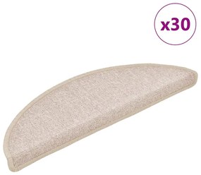 30 db tópszínű lépcsőszőnyeg 56x17x3 cm