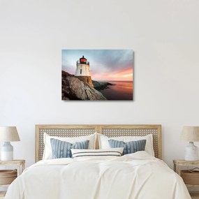 Üveg kép - Castle Hill világítótorony (70x50 cm)