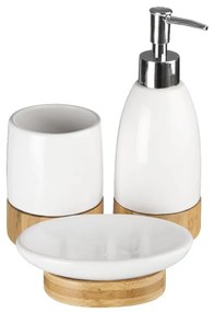 Fehér kő fürdőszobai kiegészítő szett Earth – Premier Housewares