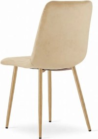 Krém bársony szék LAVA BUTTER CREAM