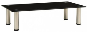 322761 TV Stand Black 60x35x17 cm Tempered Glass