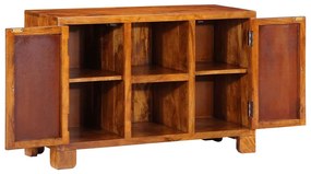 tömörfa akácfa többszínű komód 90x35x60