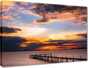 Vászonkép 70x50 Nyugati tó móló