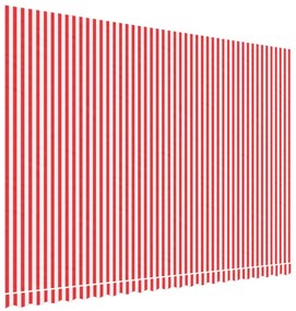 piros és fehér csíkos pótszövet napellenzőhöz 5x3,5 m