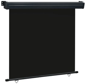 fekete erkély oldalnapellenző 175 x 250 cm