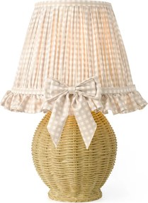Dar Lighting boho asztali lámpa omer antik sárgaréz taupe darome4129