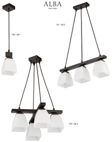 Jupiter 1112 - AB4 - Függeszték ALBA 4xE27/60W/230V