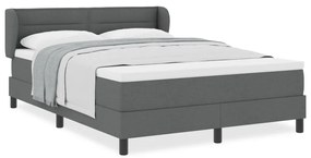 Boxspring Ágy Matrac Fekete 160x200 cm Szövet