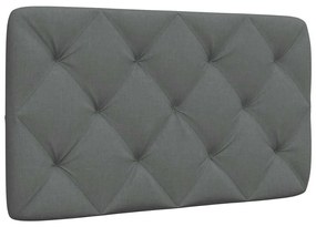 sötétszürke szövet fejtámla párna 90 cm