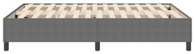Boxspring Ágy Világosszürke 140x200 cm Corduroy Anyag