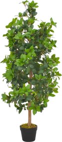 vidaXL zöld, cserepes műbabérfa 120 cm
