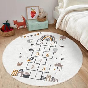 Krémszínű gyerek szőnyeg ø 120 cm Comfort – Mila Home