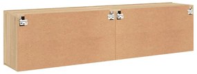 2 db sonoma tölgy színű fali TV-szekrény 80 x 30 x 41 cm