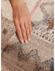 Krémszínű kézi szövésű juta futószőnyeg 80x200 cm Roya Imani – Elle Decoration