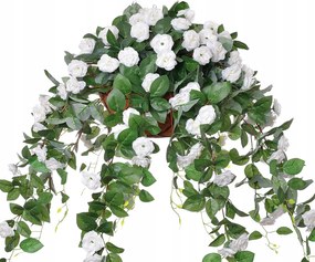 Mesterséges Rózsa Csokor Lógó Erkély 80 cm