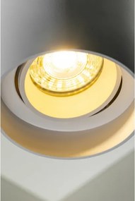 Lámpa Mennyezeti lámpatest RESTO, PC, φ80x125mm, IP20, max 20W, kör, fehér