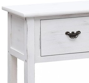 fehér tömör császárfa tálalószekrény 108 x 30 x 76 cm