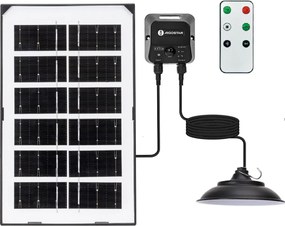 Aigostar - LED napelemes függeszték LED/35W/12V 3000 mAh 6500K átm. 15 cm