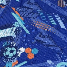 Hátizsák, iskolatáska, cipzáras, GABOL Crew, kék, foci (GA238440F)