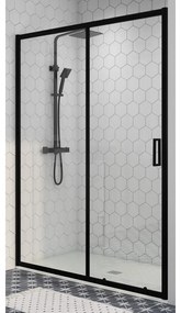 ELCHE Black 140 toló zuhanyajtó, 190cm, 6mm