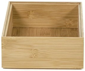 Szervező Compactor Bamboo Box, 22,5 x 15 x 6,5 cm, natúr fa