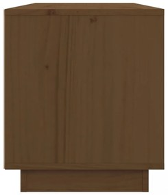 mézbarna tömör fenyőfa TV-szekrény 80x34x40 cm