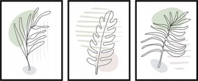 Grafika rajzok növények grafika poszter 3x 60x90cm