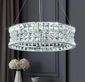 Luxus kristály Led csillár króm 80x35cm 3 szín