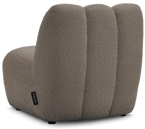 Szürkésbarna buklé fotel Janissaire – Bobochic Paris