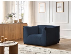 Sötétkék buklé fotel Giorgia – Bobochic Paris