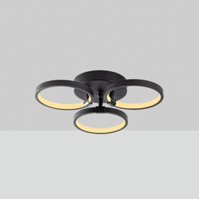 Halka-13310 fekete fém LED függőlámpa, 37 x 32 cm