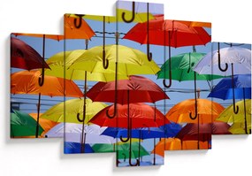 Színes esernyők képe (150x105 cm)