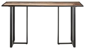 Tömör újrahasznosított fa étkezőasztal 140 cm