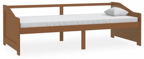 mézbarna 3 személyes tömör fenyőfa kanapéágy 90 x 200 cm