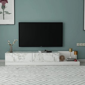 Major TV-állvány, márvány-fehér, 180 cm