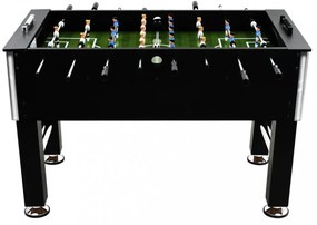 fekete acél csocsóasztal 140 x 74,5 x 87,5 cm