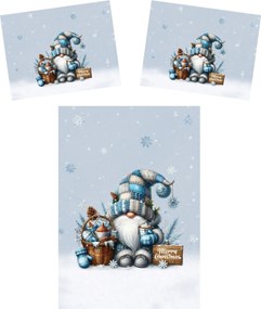 3D Mikroszálas ágyneműhuzat FROSTY GNOME színes Ágyneműhuzat mérete: 70 x 90 cm | 140 x 200 cm
