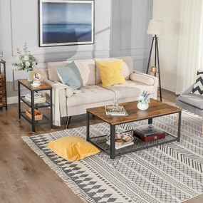 TAYLOR lerakóasztal 60x30 cm, rusztikus barna