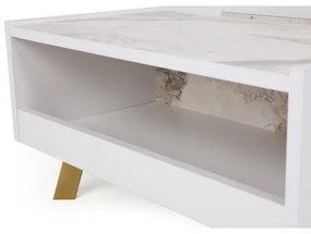 Kávésasztal FRIDA 63x90 cm fehér